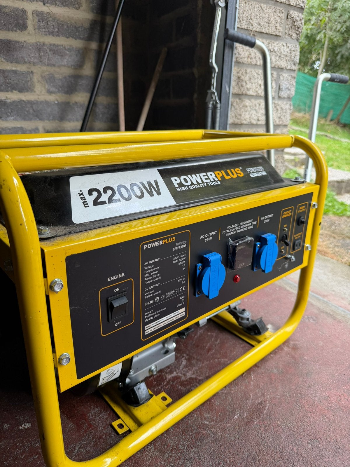 Groupe électrogène Powerplus POWX5100 – 2200W – Essence, Enlèvement, Comme neuf, Essence
