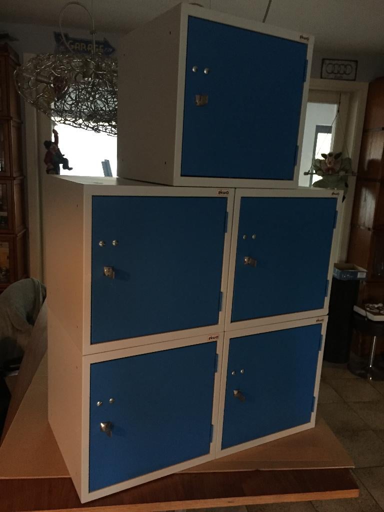 Vierkante Kubus lockers / mini - lockers / opbergkastjes, Enlèvement, Utilisé