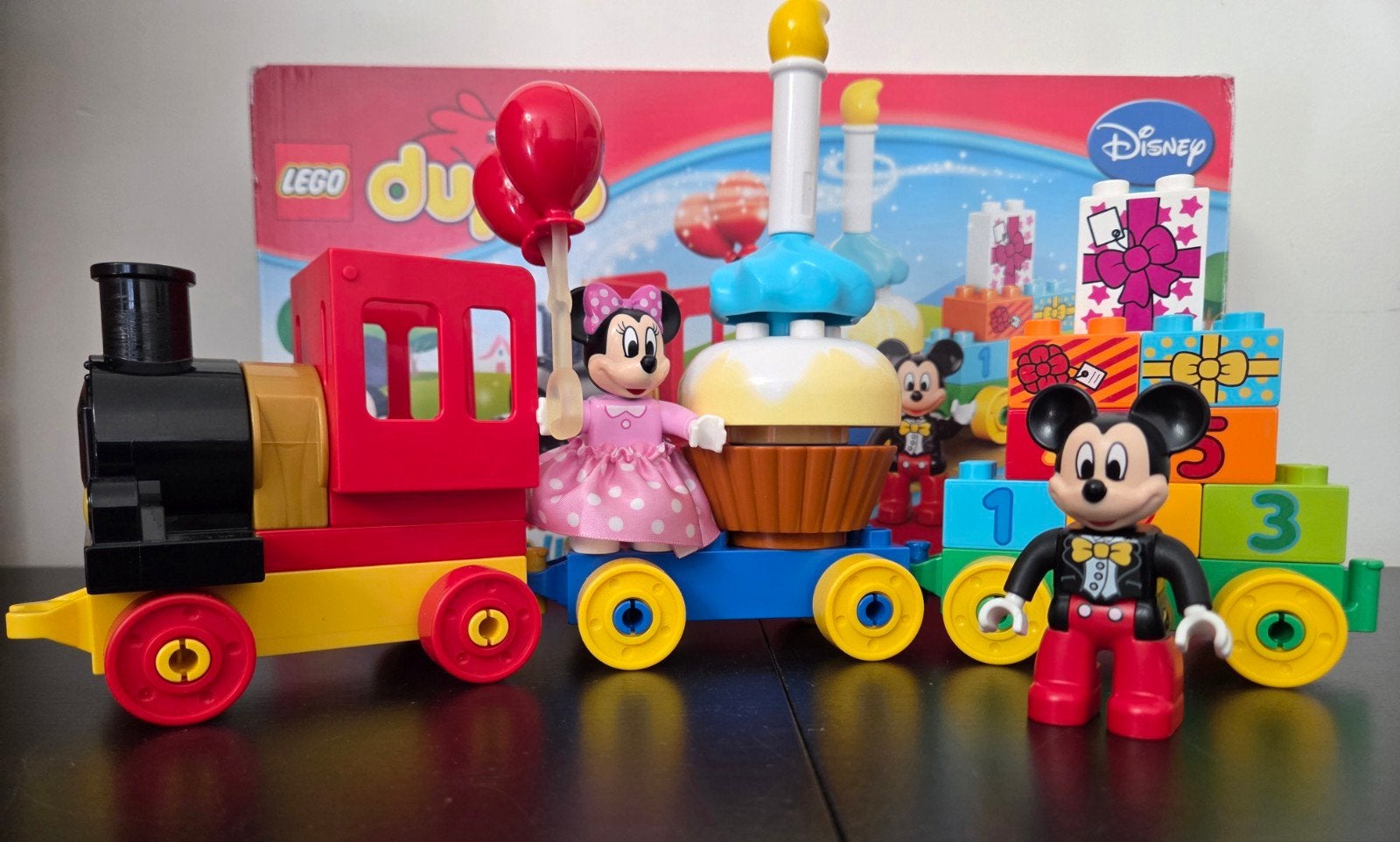 LEGO Duplo 10597 Mickey & Minnie Verjaardagstrein, Kinderen en Baby's, Ophalen, Zo goed als nieuw, Compleet, Complete set