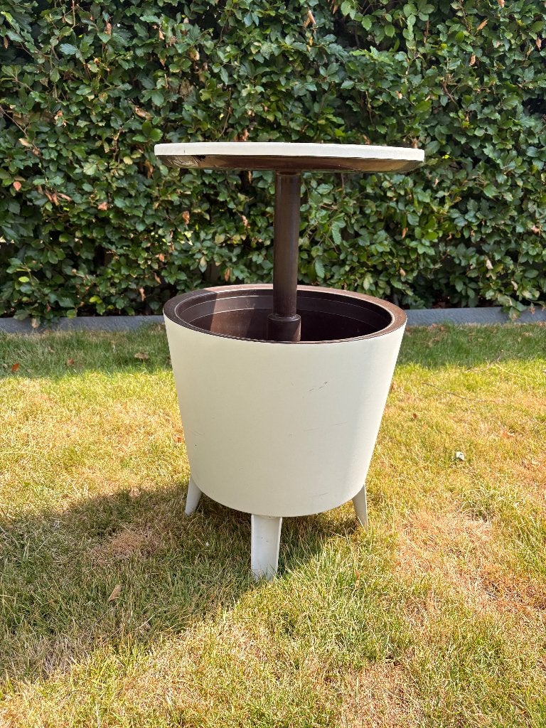Bartafel met koeling, Ophalen, Gebruikt, Rond, Kunststof