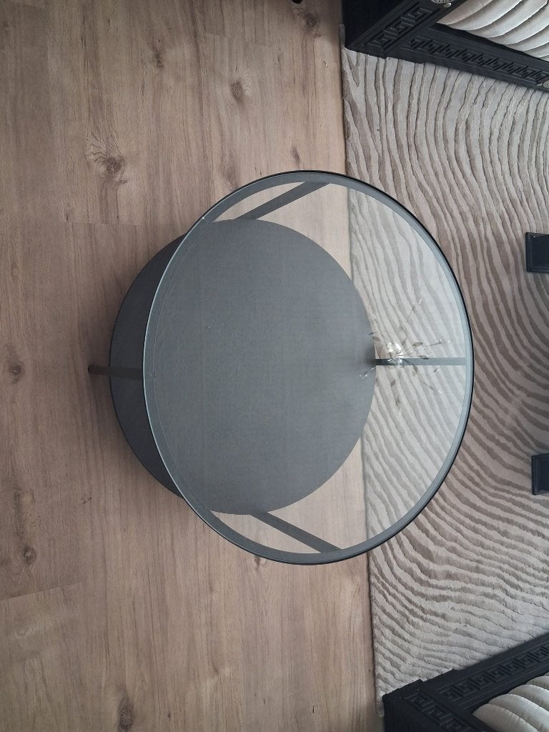Table basse pour salon, Maison & Meubles, Tables | Tables de salon, Enlèvement, Utilisé, Rond, Verre