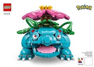 Lego Pokemon 72153 Venusaur - Nieuw!, Lego, Nieuw, Ophalen of Verzenden, Complete set