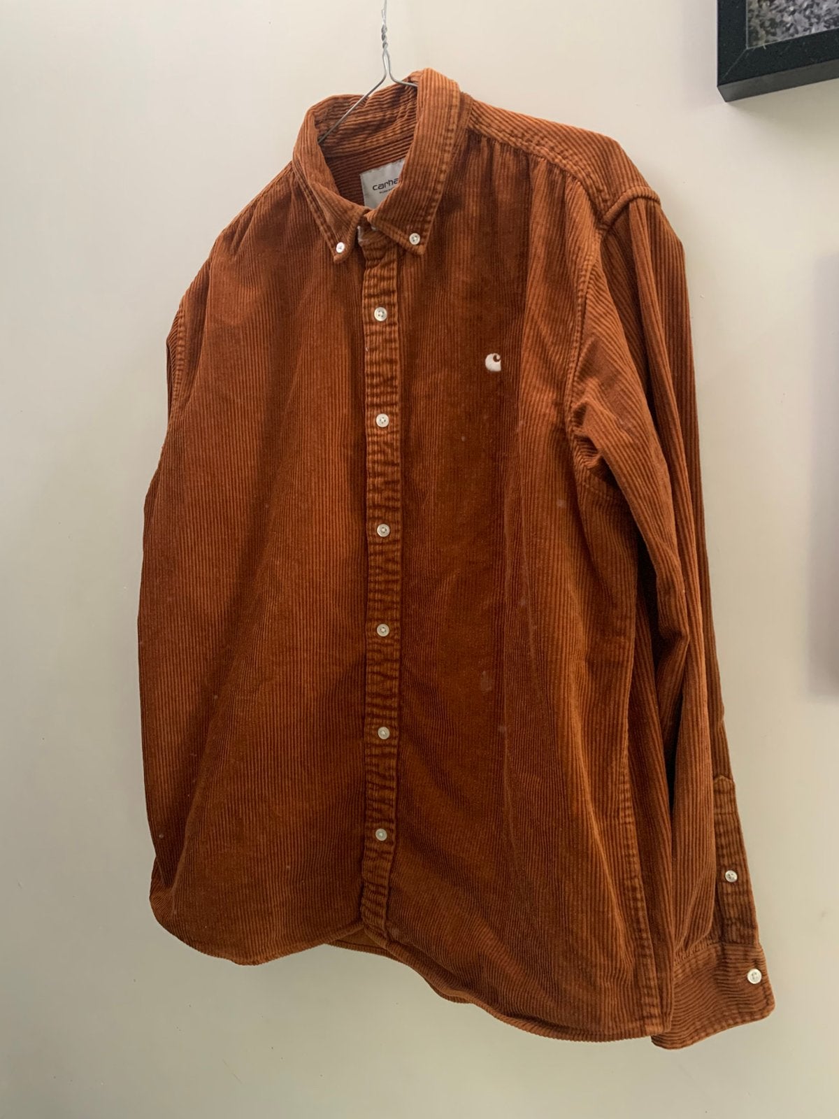 Chemise Carhartt WIP Madison Cord, Vêtements | Hommes, Chemises, Comme neuf, Tour de cou 41/42 (L), Brun, Enlèvement
