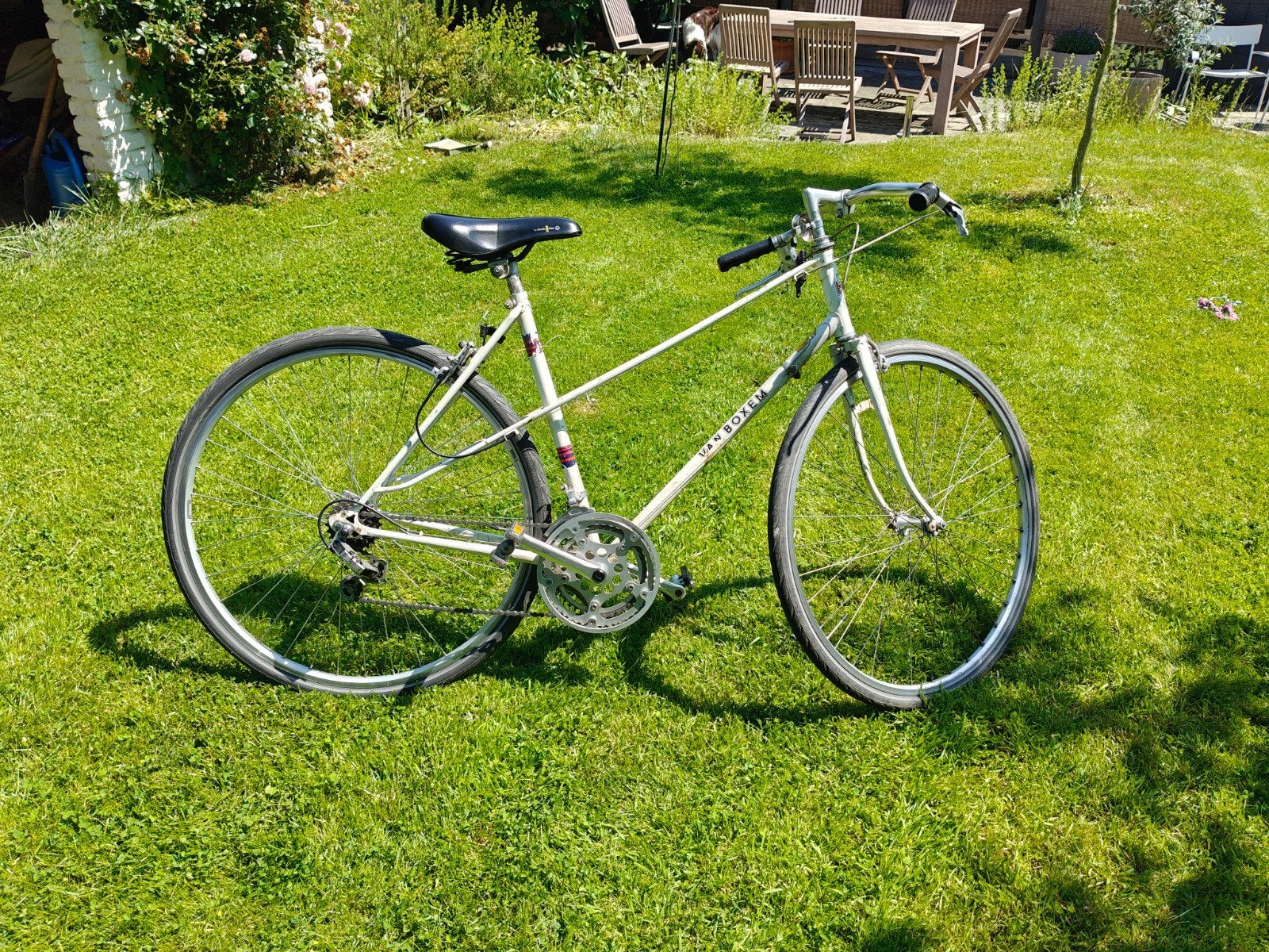 Damesfiets stalen kader, Ophalen