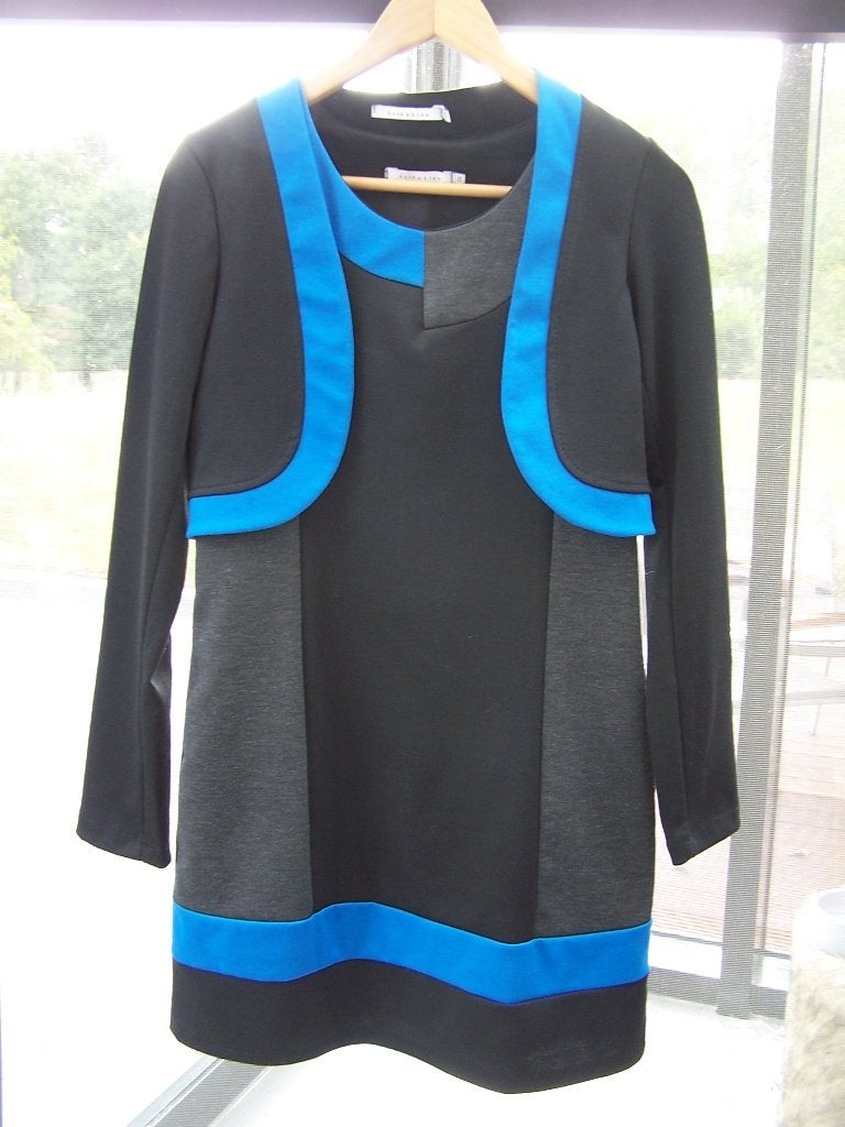 Lola & Liza jurk + bolero – maat 36/38 – elegante set, Kleding | Dames, Jurken, Zo goed als nieuw, Maat 36 (S), Blauw, Boven de knie