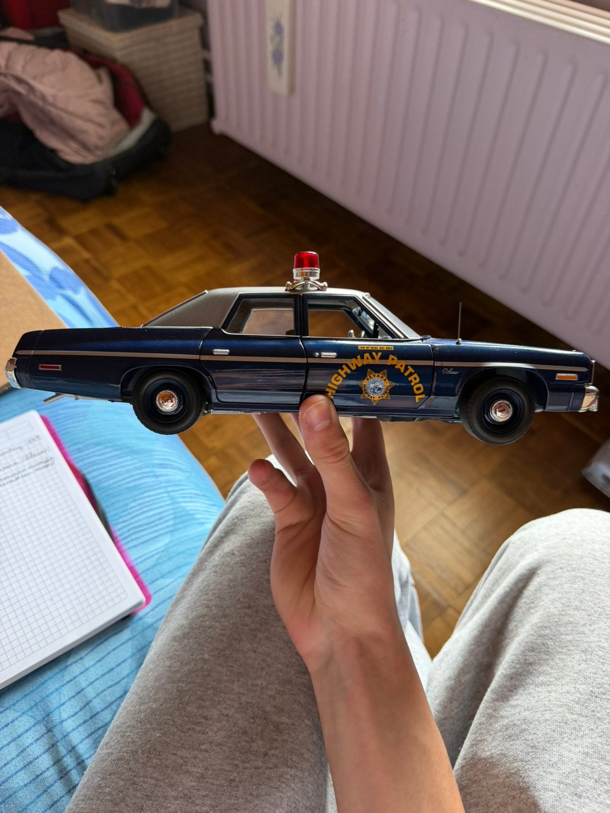1/18 KK-Scale 1974 Dodge Monaco Nevada Highway Patrol Diecas, Ophalen, Zo goed als nieuw
