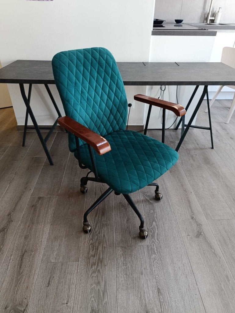 Bureaustoel groen, Huis en Inrichting, Ophalen, Gebruikt, Groen, Bureaustoel
