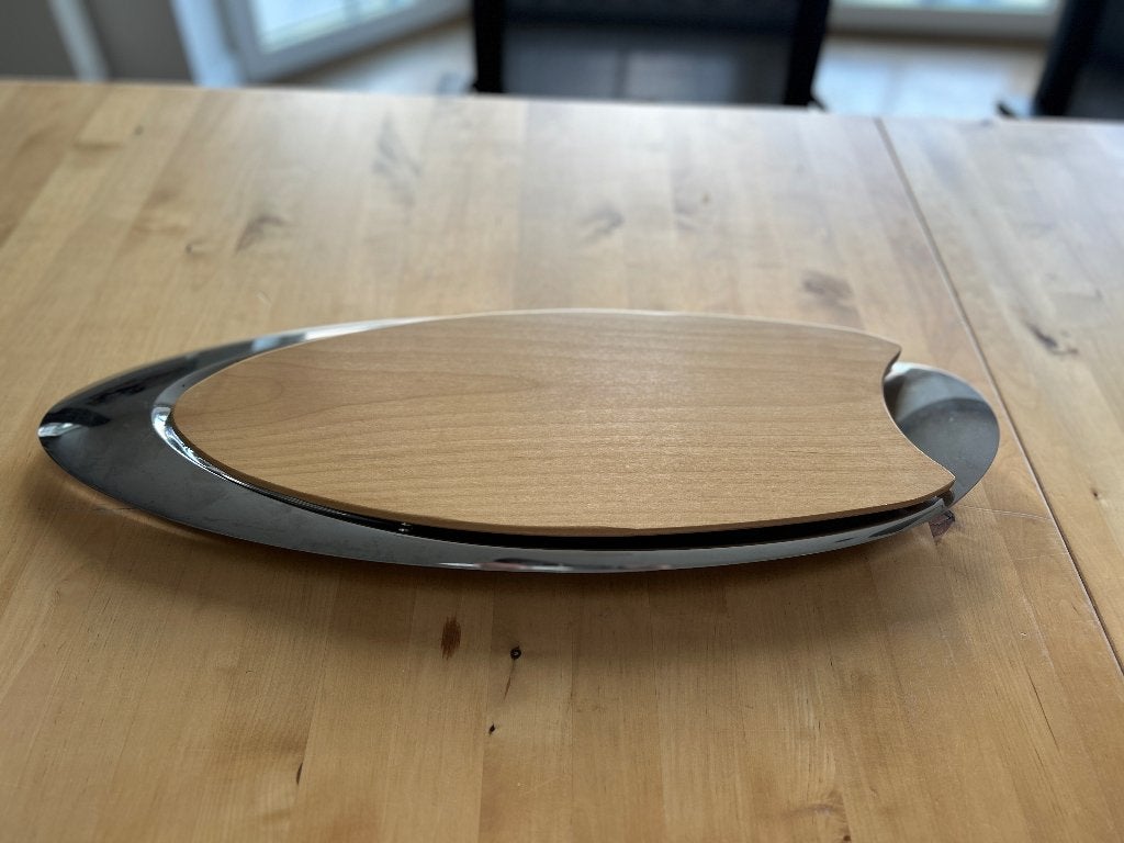 Inox schotel vorm vis, Ophalen, Zo goed als nieuw, Inox