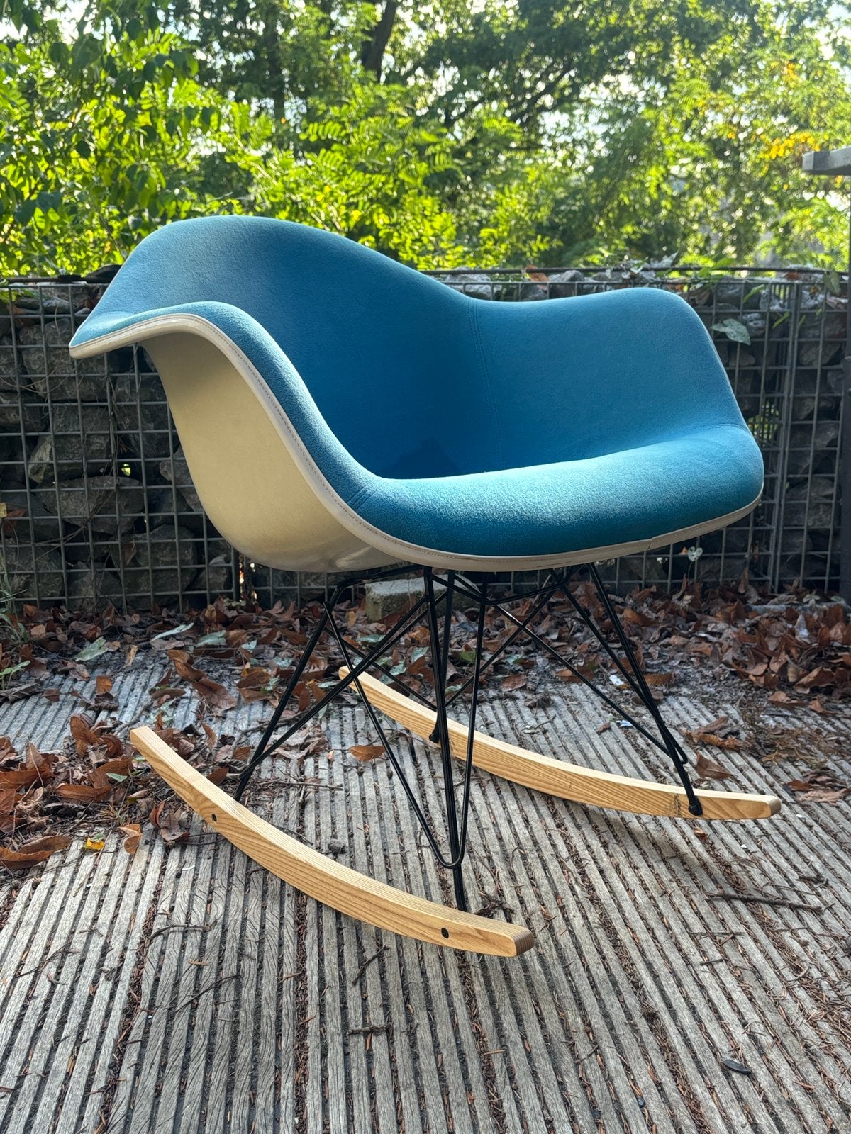 Fauteuil à bascule en fibre de verre pour femme, Enlèvement, Utilisé, Tissus
