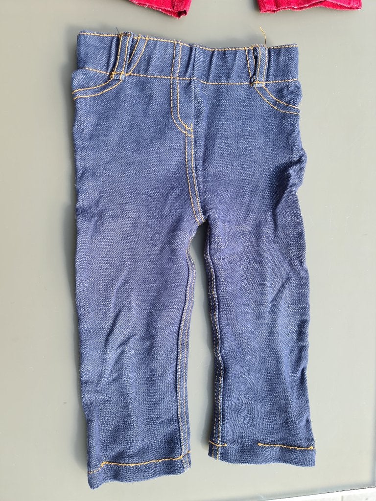 jeans strech broek 80, Kinderen en Baby's, Babykleding | Maat 80, Ophalen, Zo goed als nieuw