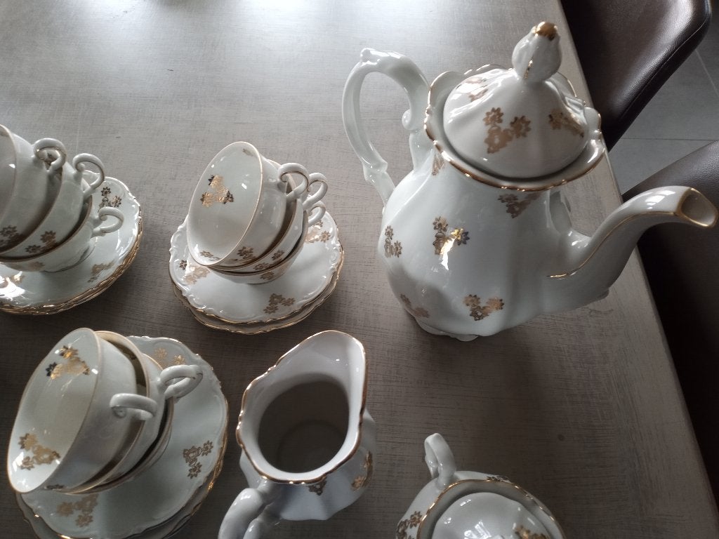 Grootmoeders koffieservies, Antiek en Kunst, Antiek | Servies compleet, Ophalen of Verzenden