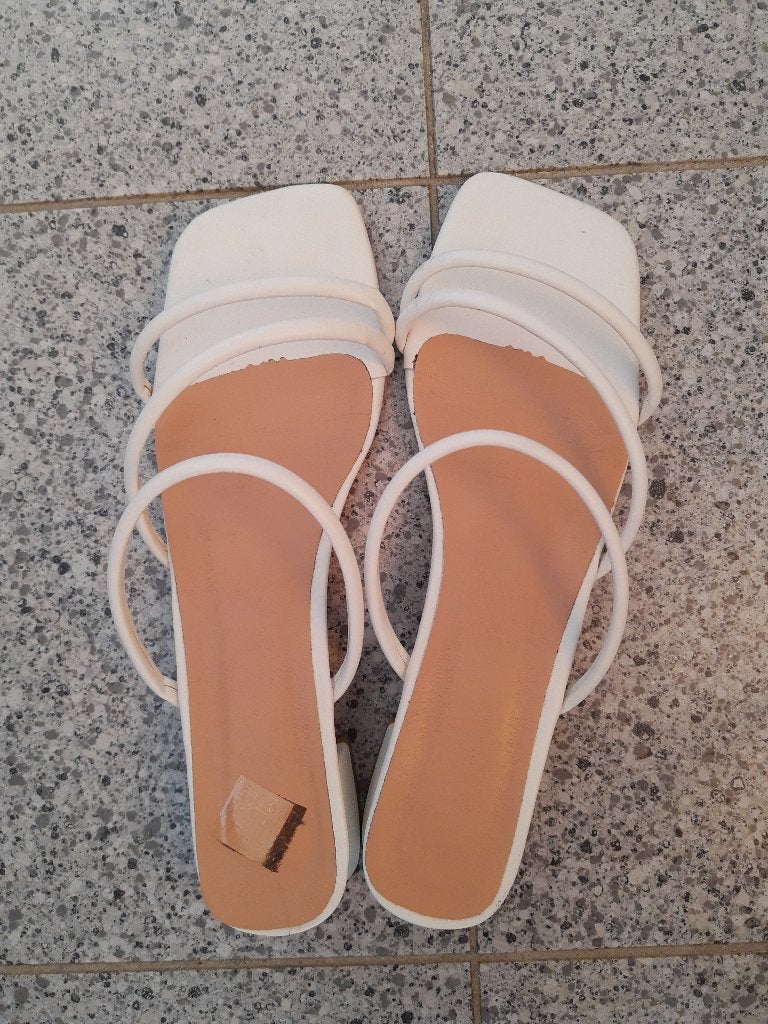 Open sandalen wit maat 43, Kleding | Dames, Ophalen, Wit
