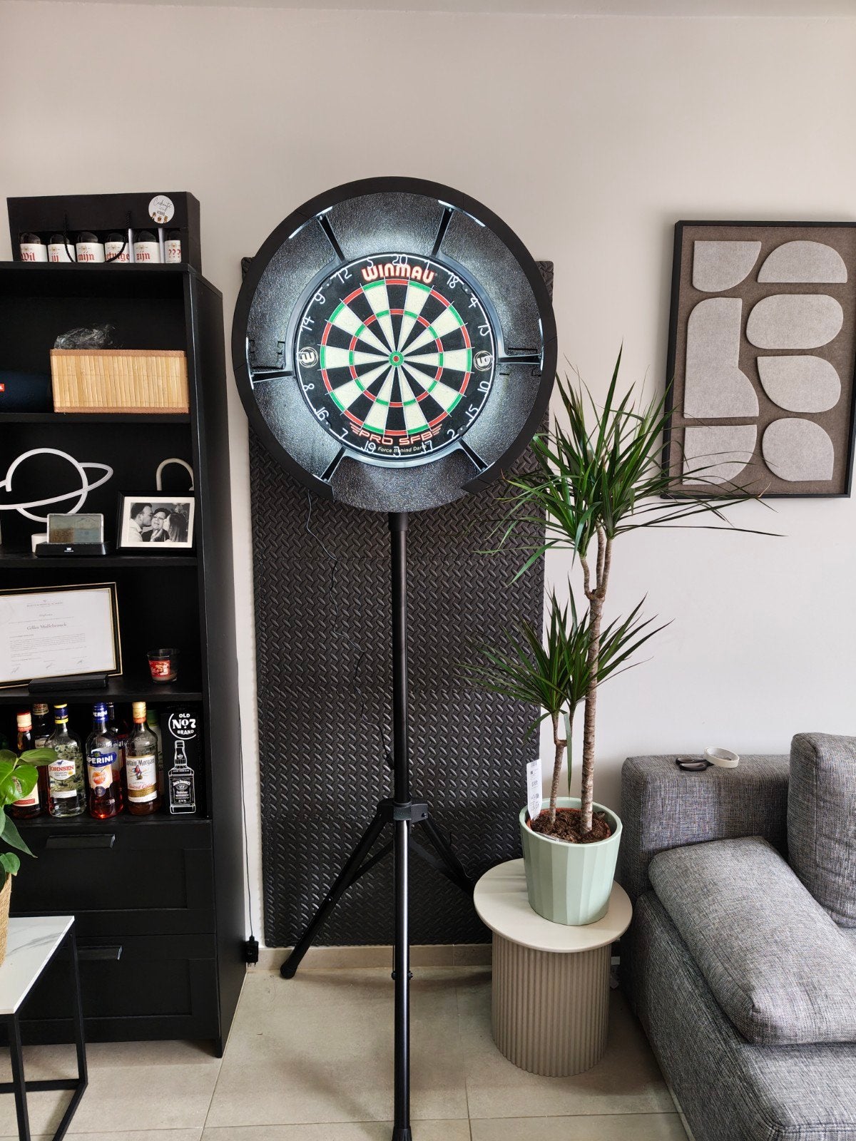 Darts + statief + surround + led ring, Ophalen
