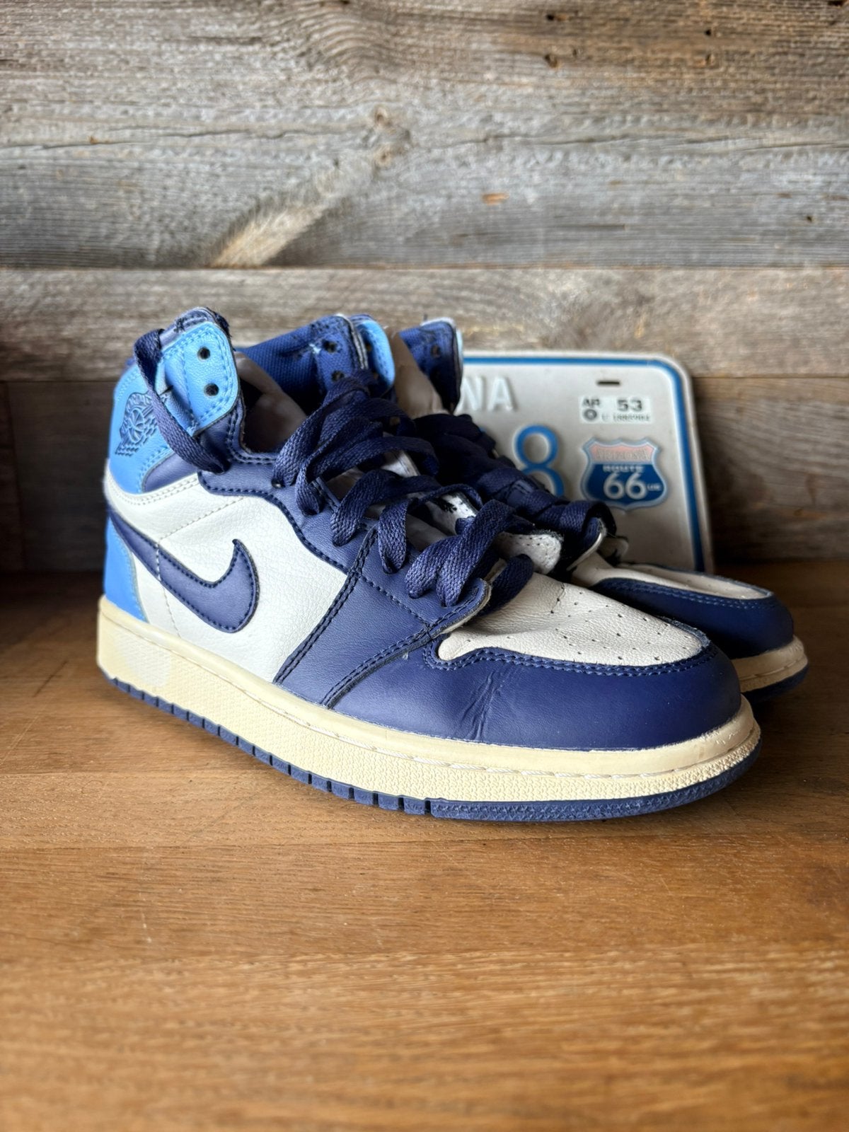 Air Jordan 1 Retro High OG Obsidian University Blue Sneakers, Ophalen of Verzenden, Zo goed als nieuw