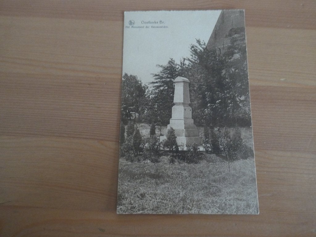 damme oostkerke br het monument der gesneuvelden, Ophalen of Verzenden, Gelopen, West-Vlaanderen