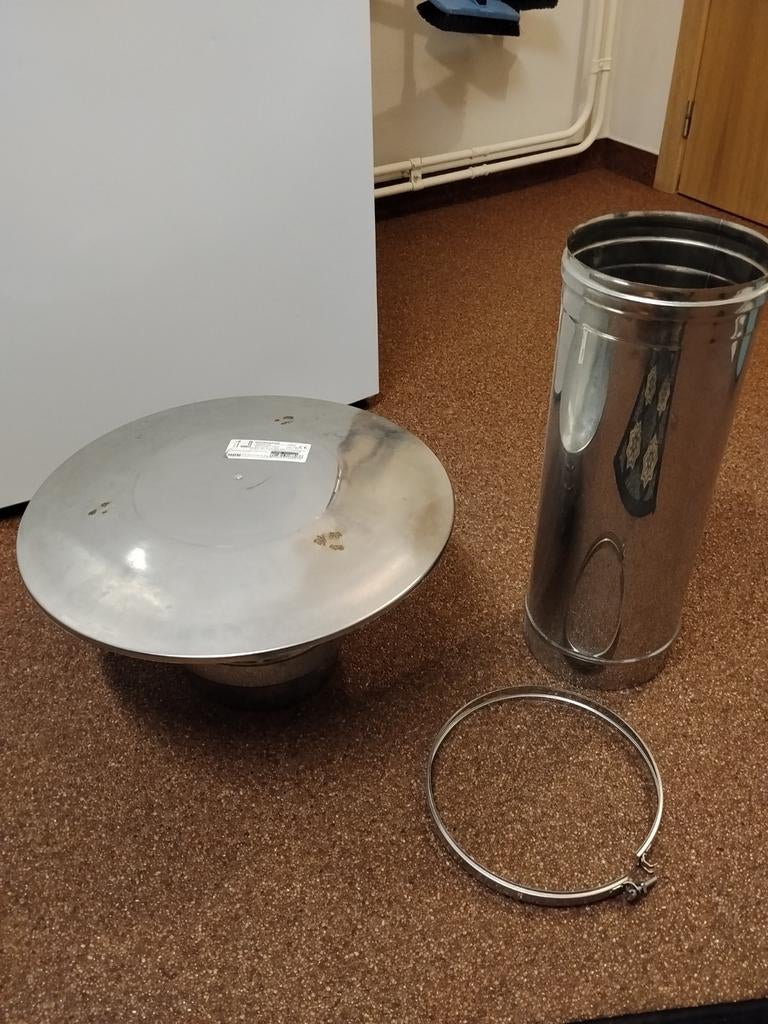 Inox RVS enkelwandig DN180, Doe-het-zelf en Bouw, Ophalen, Inox