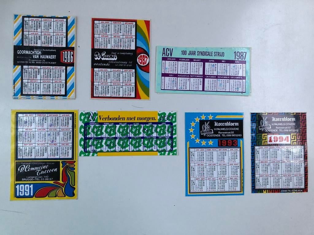 Sticker jaar kalender, Enlèvement ou Envoi, Neuf, Autres types