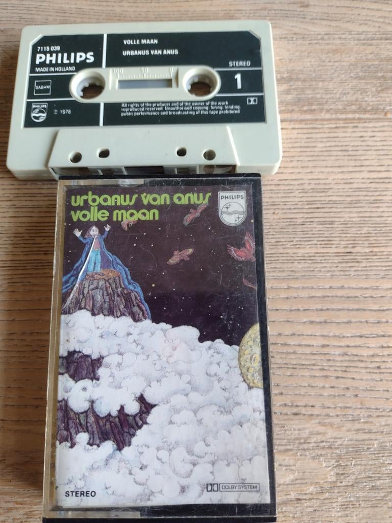 BELPOP MUZIEK CASSETTE: URBANUS VAN ANUS: VOLLE MAAN 1978, Cd's en Dvd's, Cassettebandjes, 1 bandje, Ophalen of Verzenden, Zo goed als nieuw
