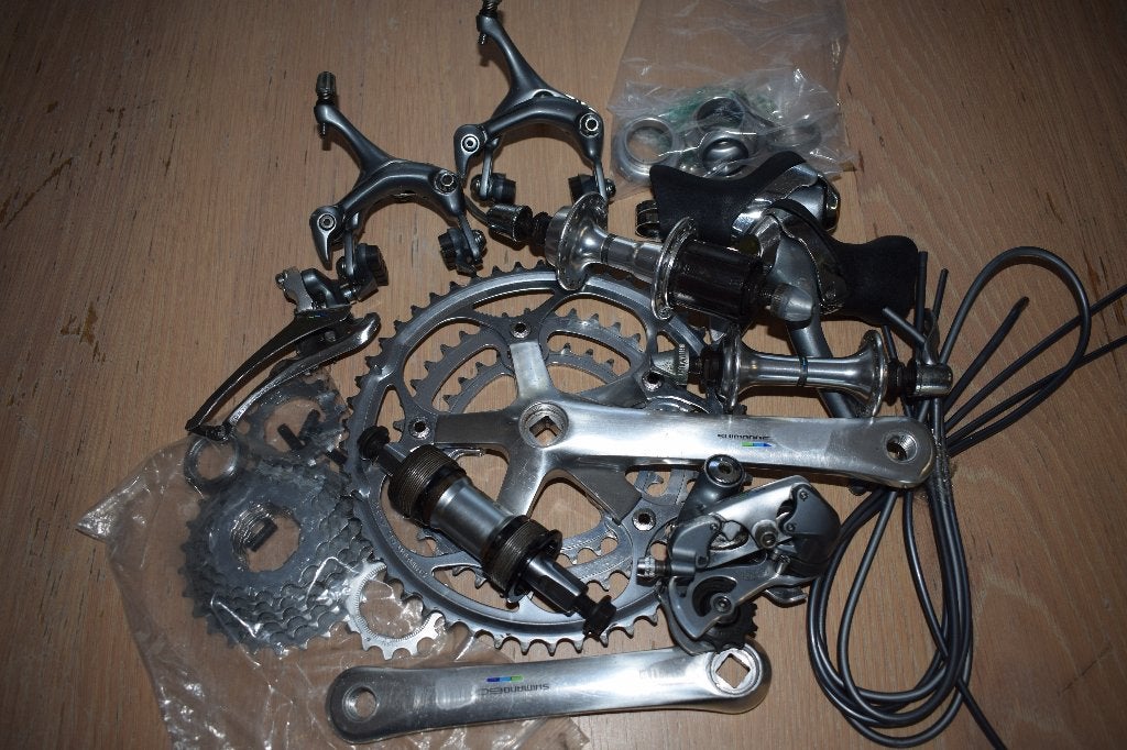 shimano 600 tricolore 3x8 speed groepset, Vélos & Vélomoteurs, Enlèvement, Utilisé, Shimano 600