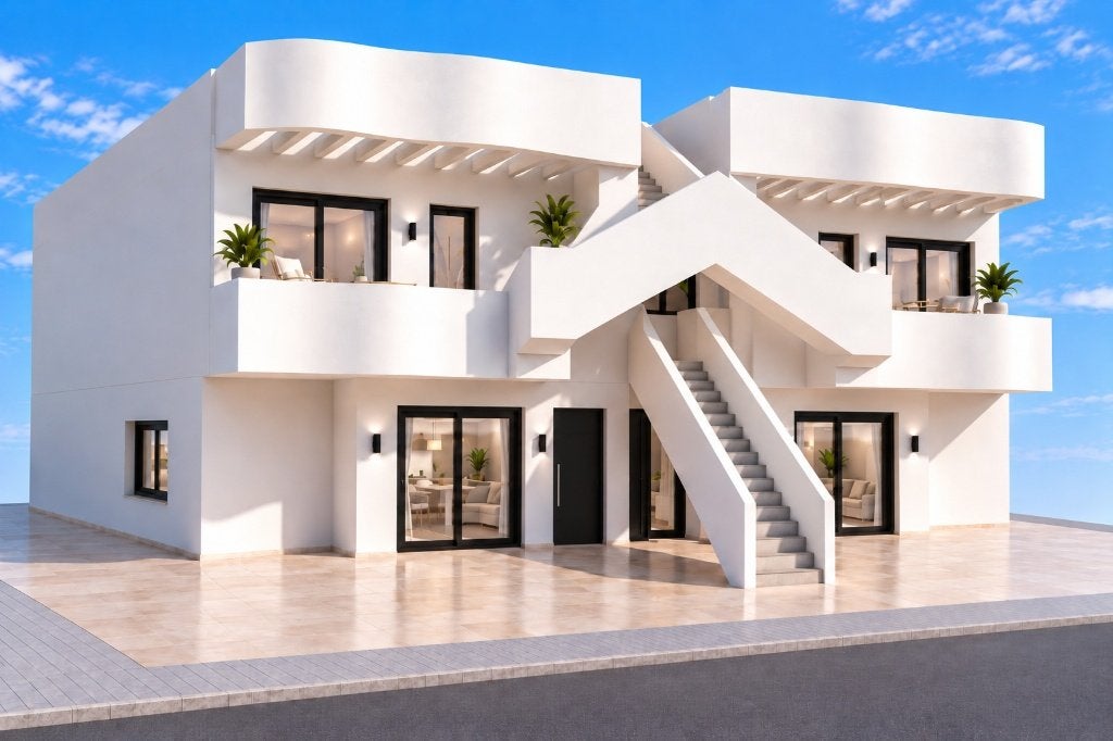 Bungalows in San Pedro del Pinatar, nabij zee, 60 m², Appartement, 3 kamers, Spanje