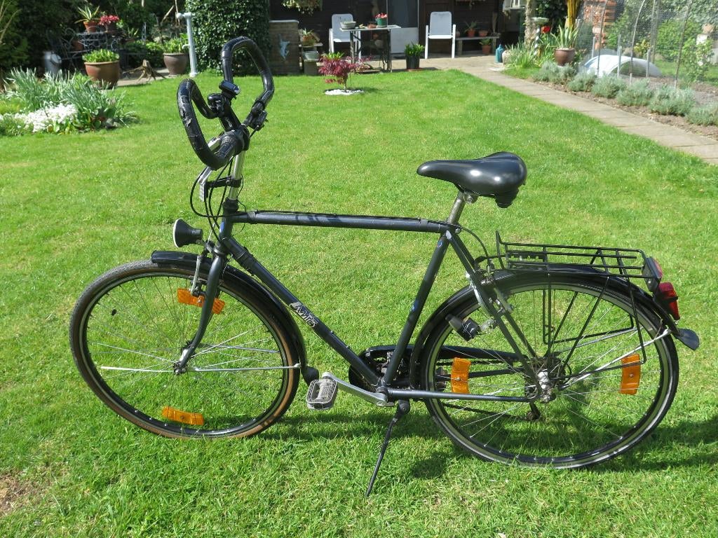 Herenfiets maat 57, Gebruikt, Velgrem, Versnellingen, 57 tot 61 cm