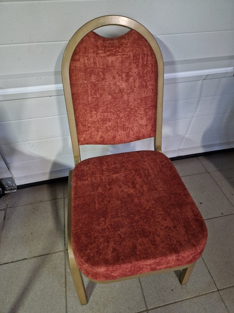 Bruine medaillonstoel, Ophalen, Bruin, Zo goed als nieuw, Médaillon tissu velours