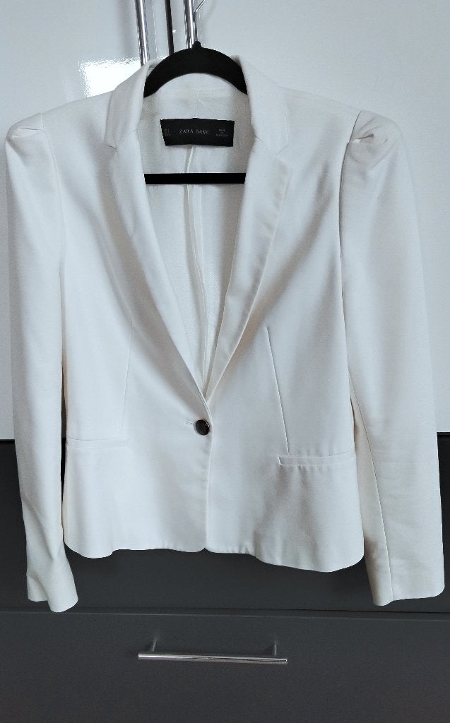 ZARA vestje spierwit, Kleding | Dames, Jassen | Zomer, Zo goed als nieuw, Ophalen, Maat 38/40 (M), Wit