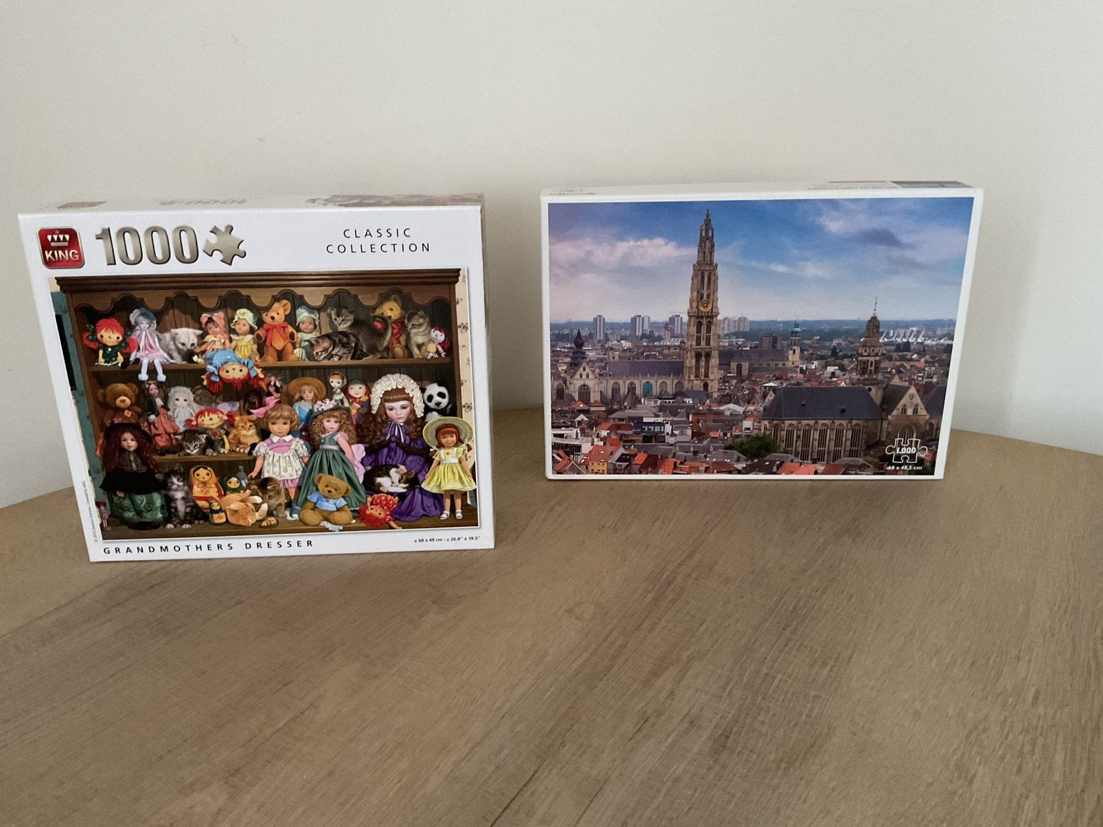 2 legpuzzels van 1000 stukjes in verzorgde staat, Ophalen, Zo goed als nieuw