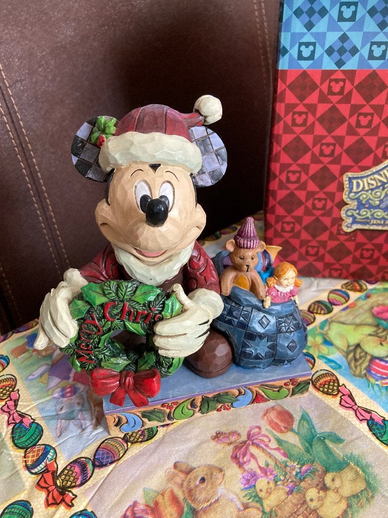 Disney Traditions ' Merry Christmas to you ' Mickey Mouse, Verzamelen, Disney, Ophalen of Verzenden, Mickey Mouse, Nieuw, Beeldje of Figuurtje