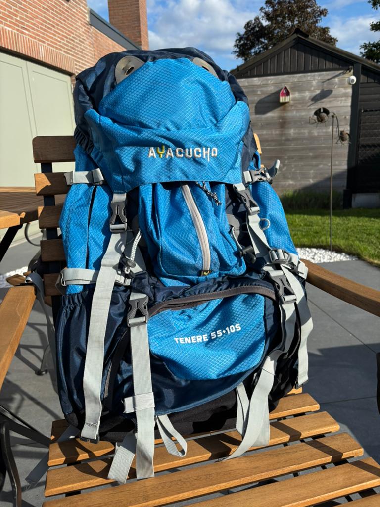 Ayacucho Tenere 55+10S II Backpack 65L – Nieuwstaat, Handtassen en Accessoires, Tassen | Rugtassen, Nieuw, Overige merken, Trekking