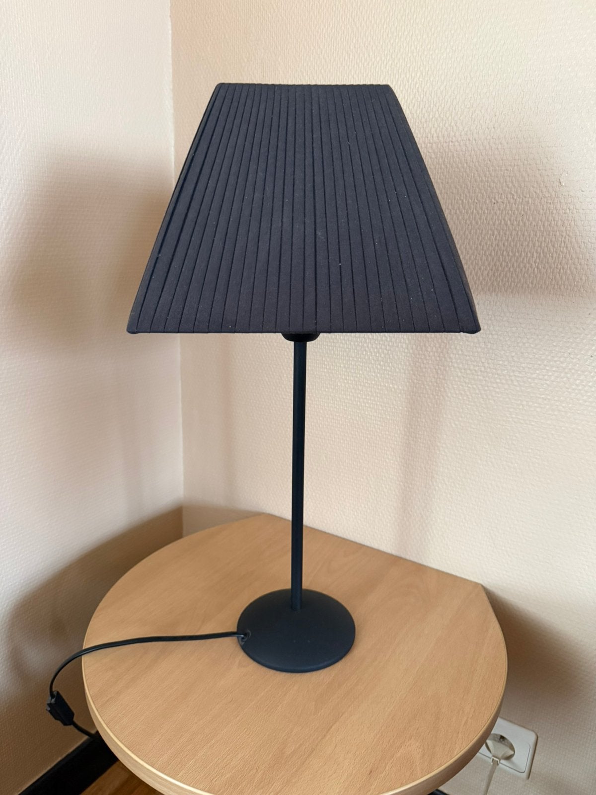 Tafellamp 53 cm h Kap 25 x 25 cm, Ophalen, Gebruikt