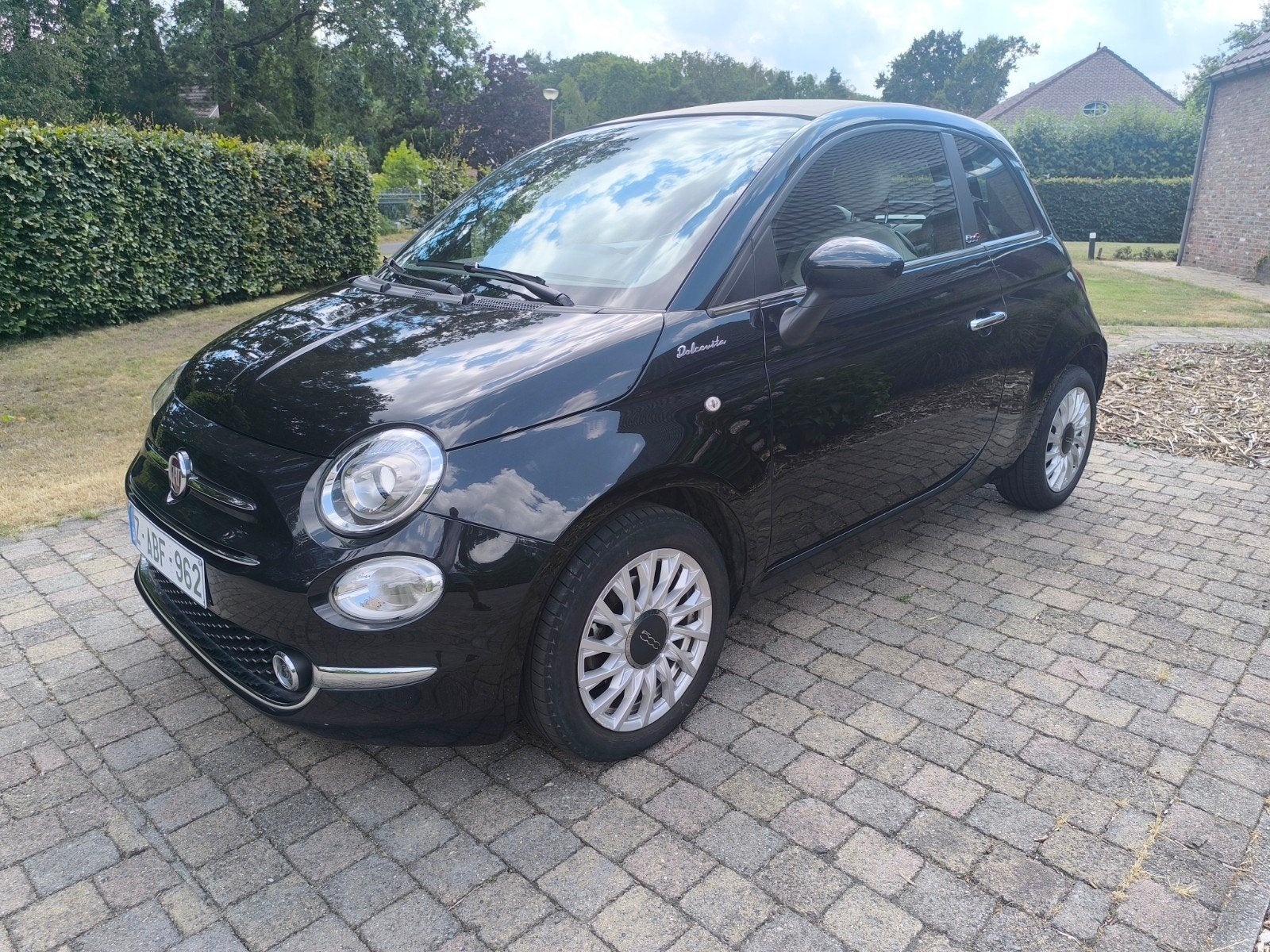 Fiat 500 Cabrio MHEV  #benzine #euro 6d met GARANTIE, Auto's, Dealer onderhouden, USB, Euro 6, Cabriolet
