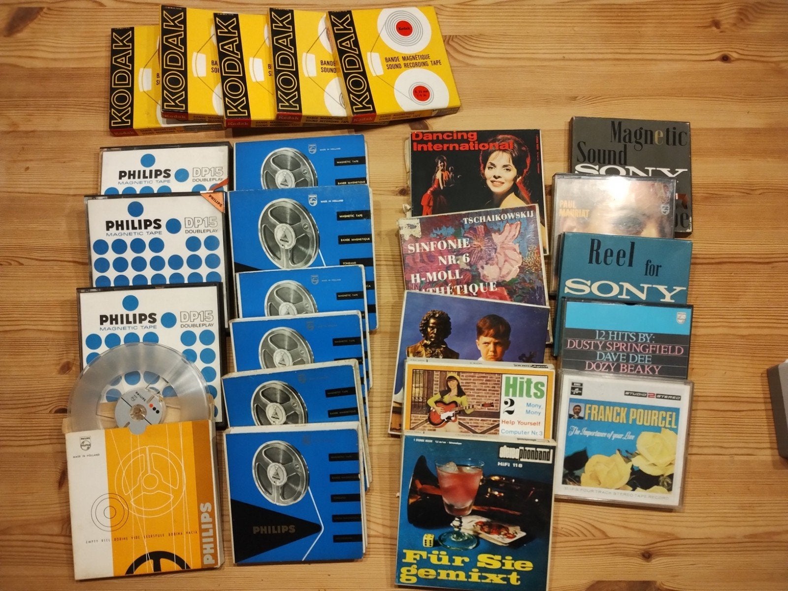 Grote partij vintage bandrecorder banden (Philips, Kodak, So, TV, Hi-fi & Vidéo, Enlèvement, Magnétophone