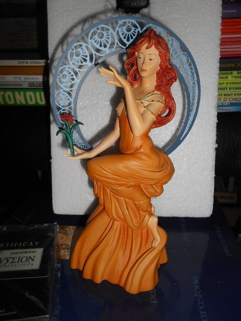 MUCHA MUSE 23cm Parastone coll en résine avec certificat, Enlèvement ou Envoi