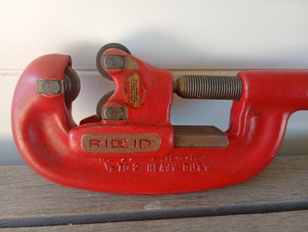 Ridgid pijpsnijder, Bricolage & Construction, Outillage | Outillage à main, Enlèvement, Comme neuf, Ridgid