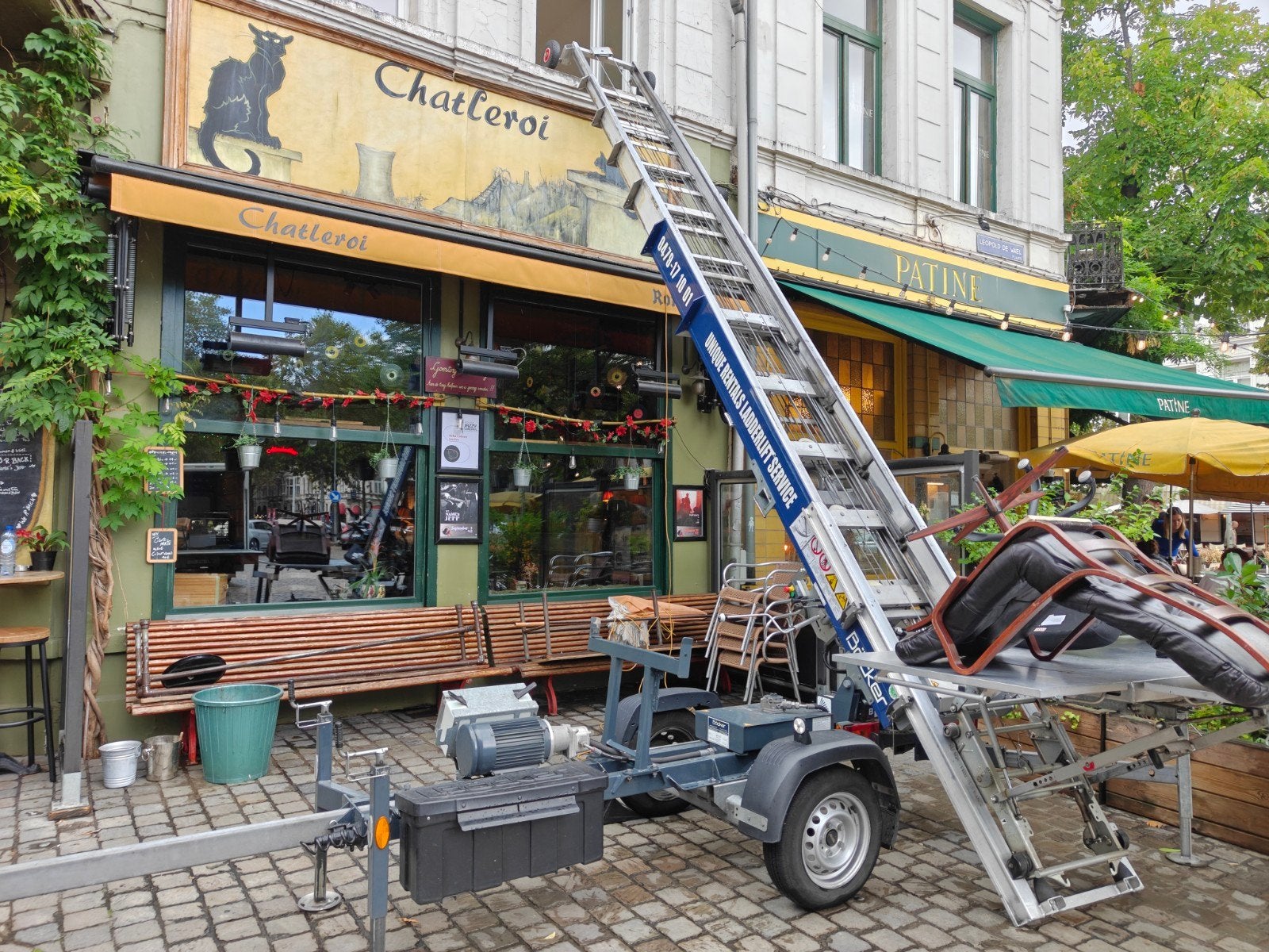 Ladderlift Antwerpen, Ophalen, Nieuw