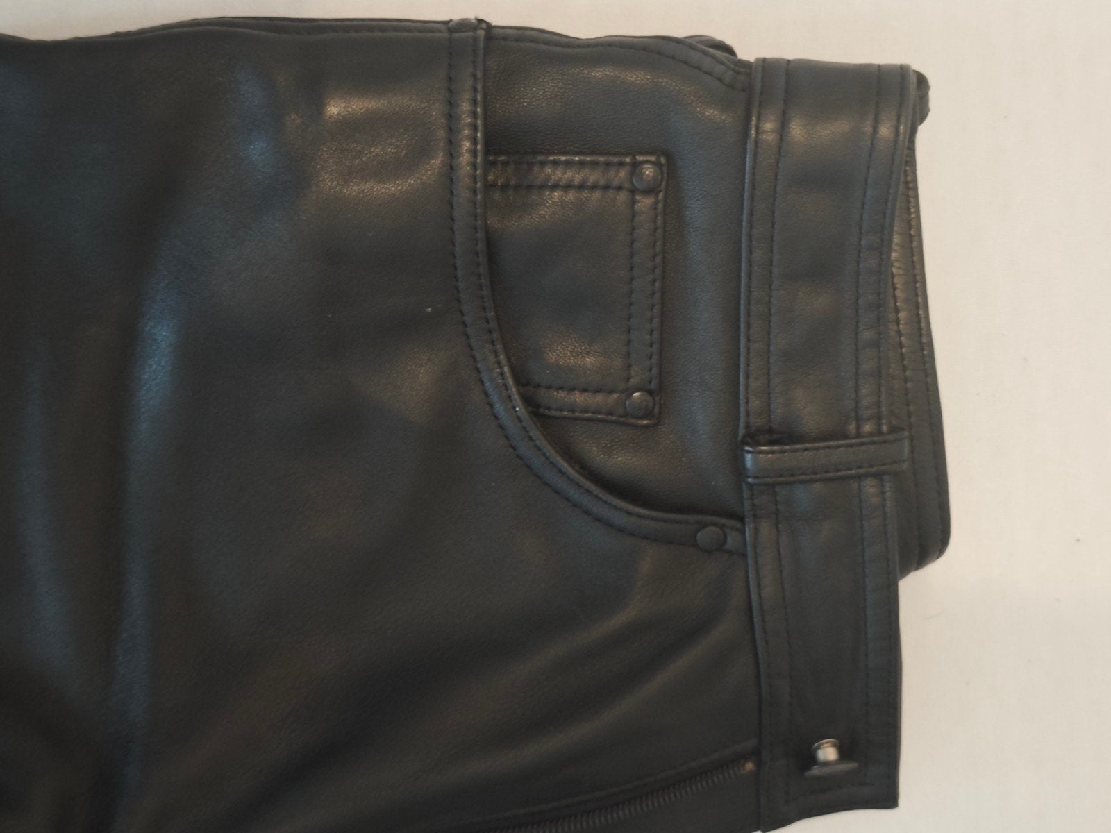 pantalon pour femme taille 42 en cuir souple véritable, Motos, Enlèvement