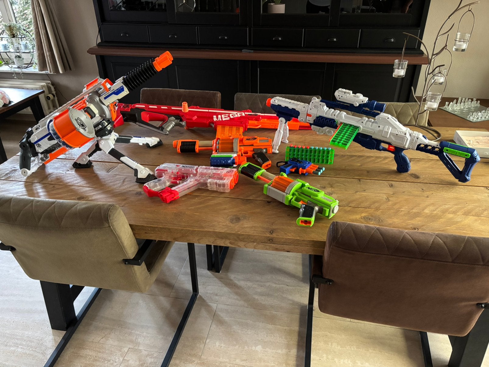 Nerf + X-shot speelgoedgeweren, Kinderen en Baby's, Speelgoed | Buiten | Actiespeelgoed, Ophalen, Zo goed als nieuw
