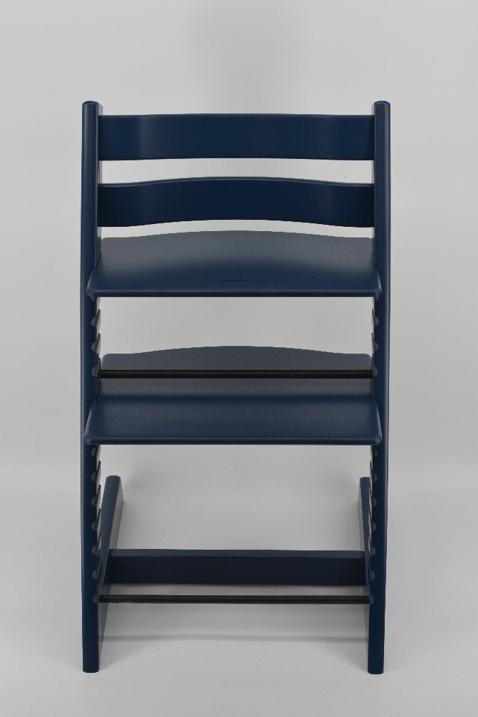 Stokke Tripp Trapp Midnight Blue – trip trap stoel, Verzenden, Gebruikt, Meegroeistoel, Aanschuifbaar