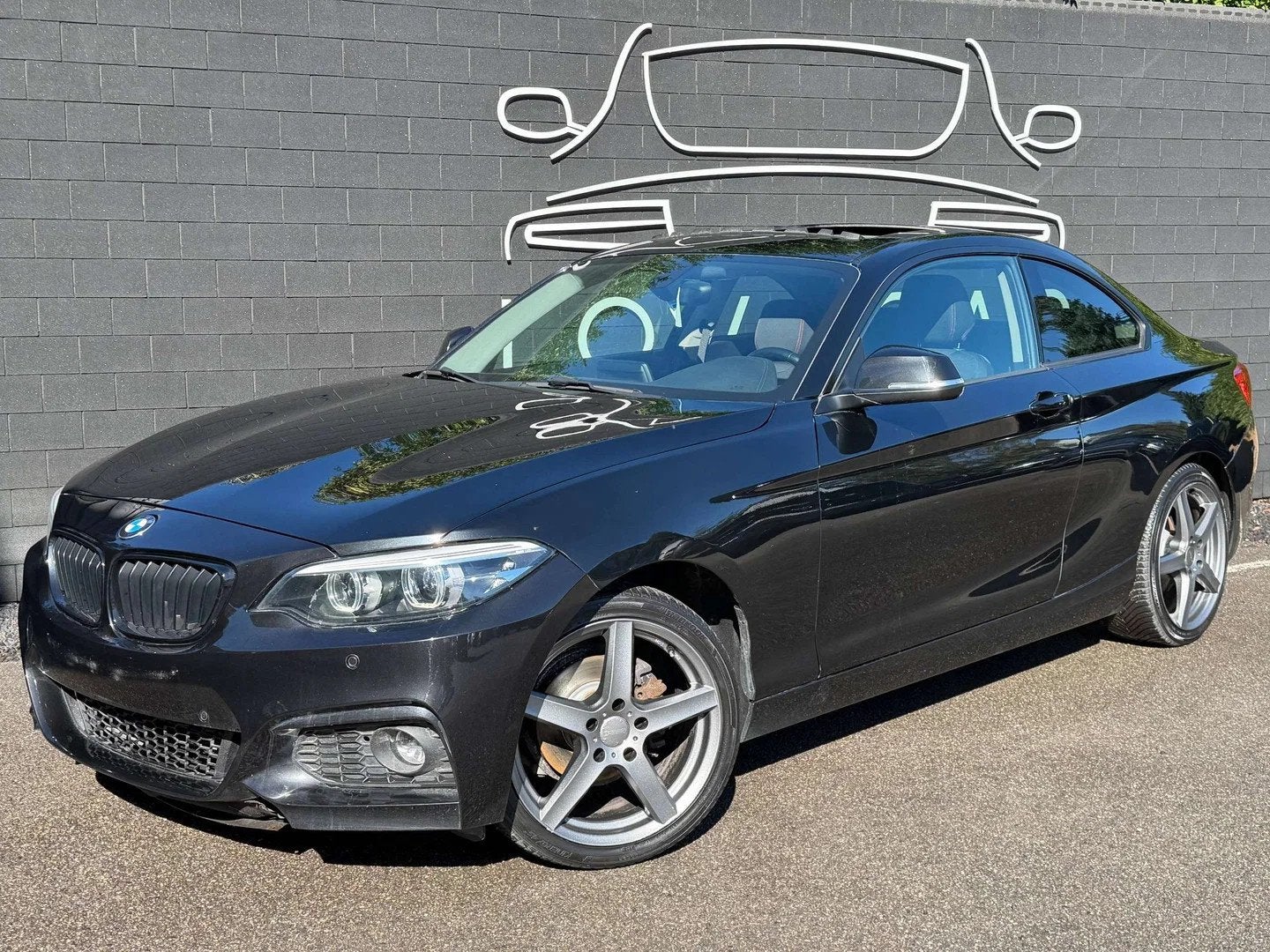 BMW 2 Serie 218 Coupé+PACK M EXT+AIRCO+NAVI+LED+TOIT OUVRAN, Autos, 100 kW, Euro 6, Entreprise, Boîte manuelle