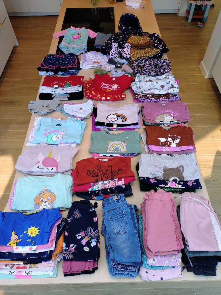 Kleertjes maat 92 (meisje) + schoentjes maat 21/22/23, Ophalen of Verzenden, Zo goed als nieuw, Meisje
