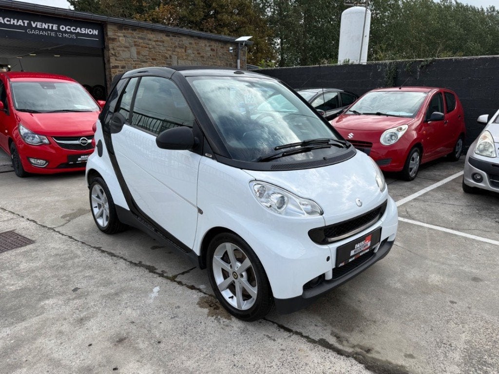 Smart Fortwo, Auto's, Testrit aan huis, Stof, Zwart, Wit