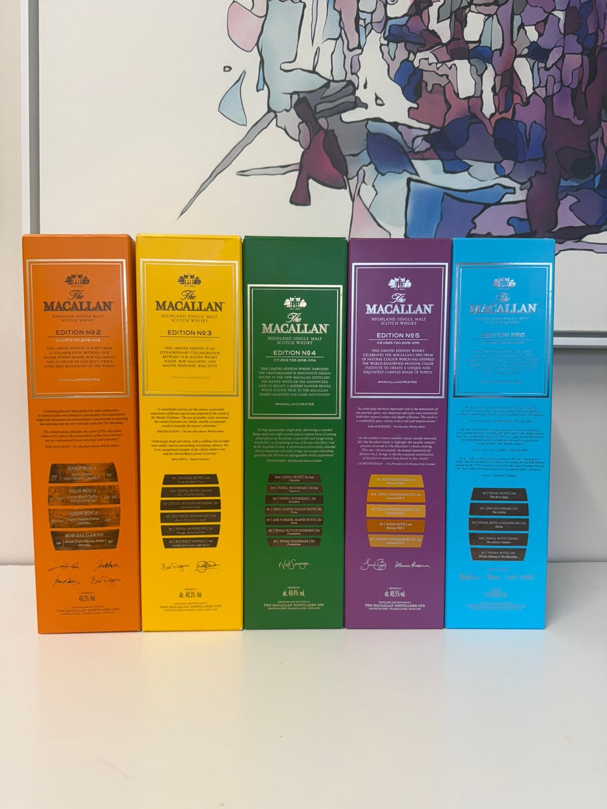 Macallan Edition Collection 2-6 * 2 sets beschikbaar, Ophalen, Nieuw