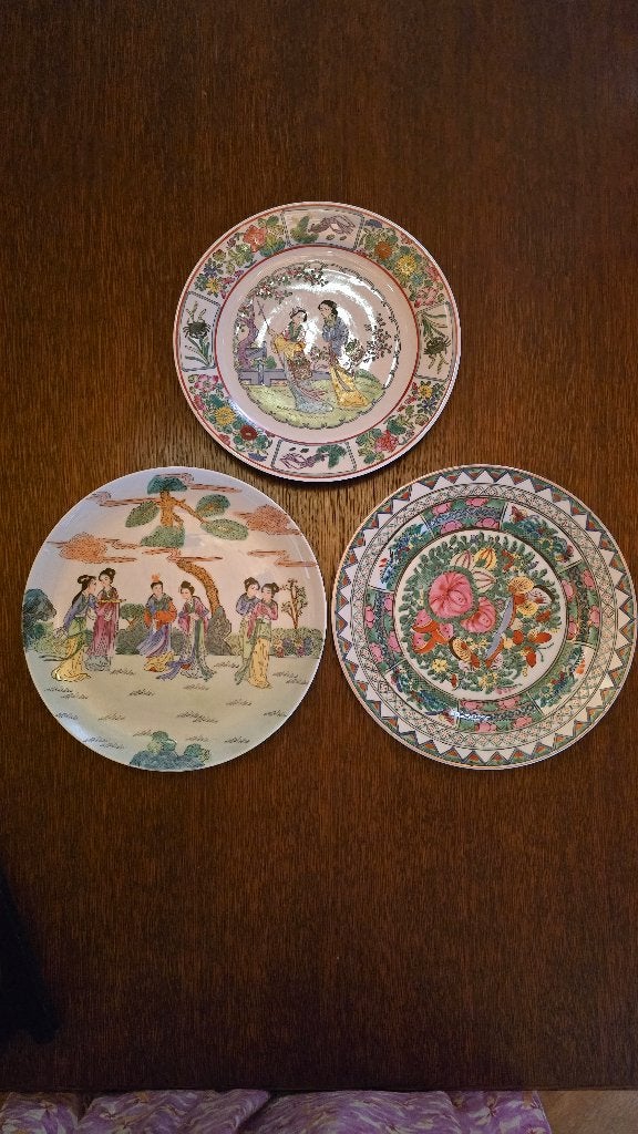 Chinese borden in porselein, Ophalen