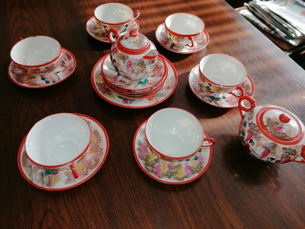 Service à thé en porcelaine japonaise, Enlèvement