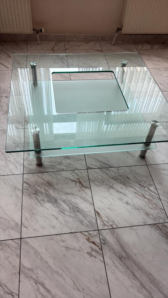 Salontafel, Ophalen, Gebruikt, 50 tot 100 cm, Vierkant