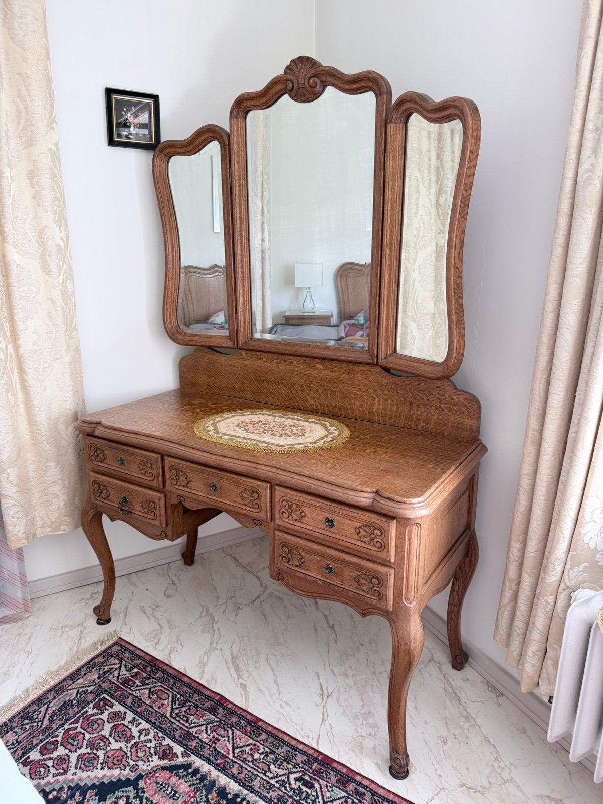 Kap tafel / toilet tafel / vanity table / dressing table, Ophalen, Gebruikt
