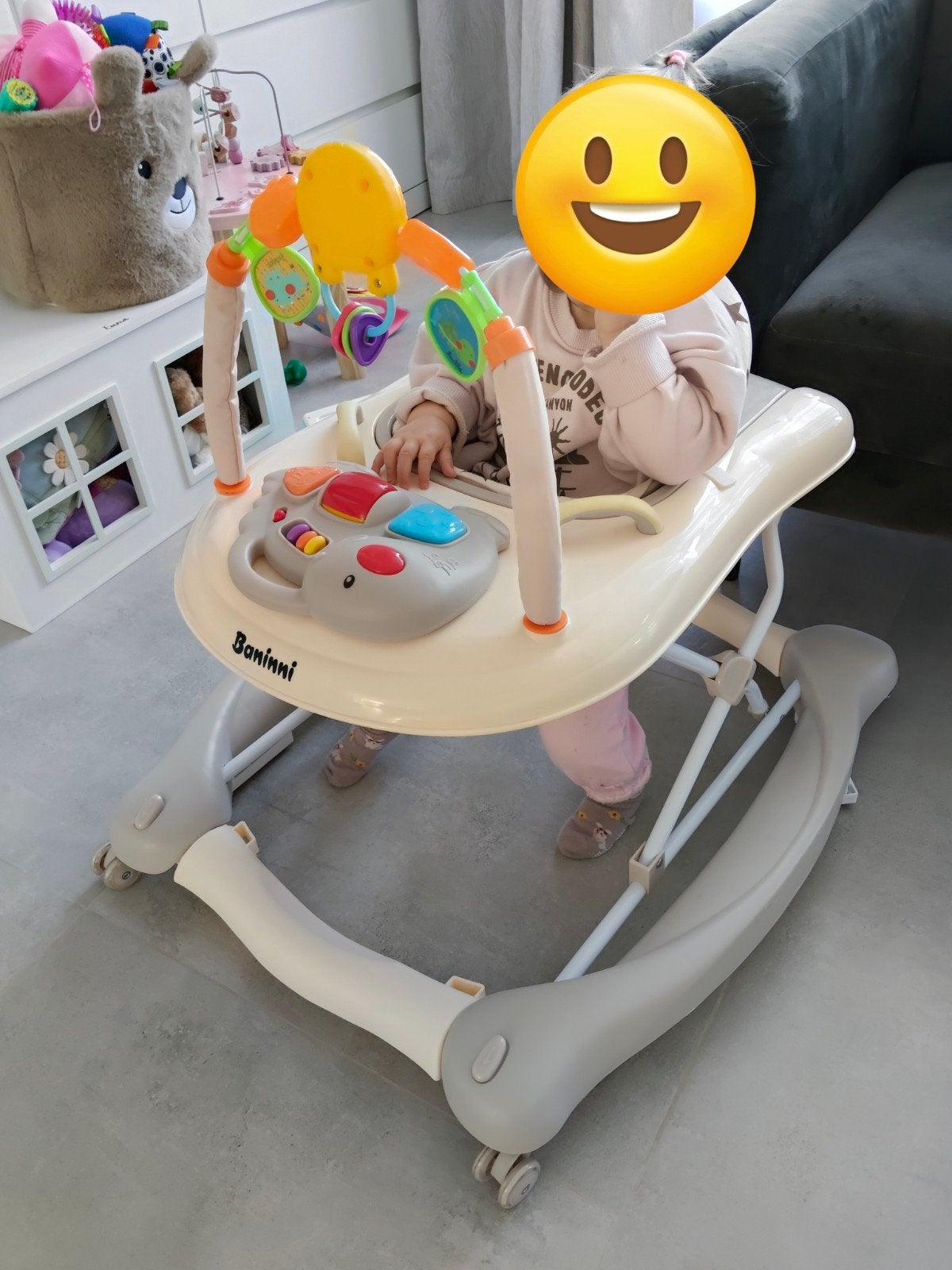 Loopstoeltje voor baby, Kinderen en Baby's, Wipstoeltjes, Ophalen, Zo goed als nieuw, Schommelstoel