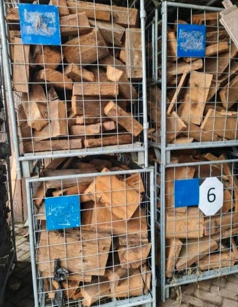 Stookhout Droog Oud Eiken of Droog zachthout, Tuin en Terras, Brandhout, Blokken, Eikenhout, Minder dan 3 m³, Ophalen