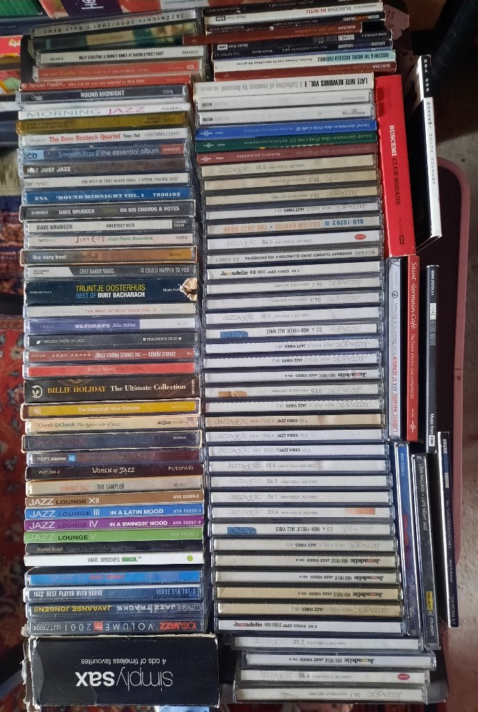 Grande collection de CD de jazz - 1200 pièces, Enlèvement, Utilisé, Comprend un livret, Coffret